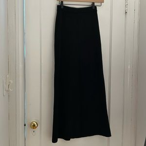 Theory Black Cashmere Skirt Long Length Size P EUC